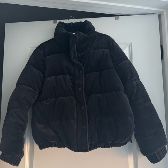 DKNY Velour Puffer Jacket - Picture 2 of 7